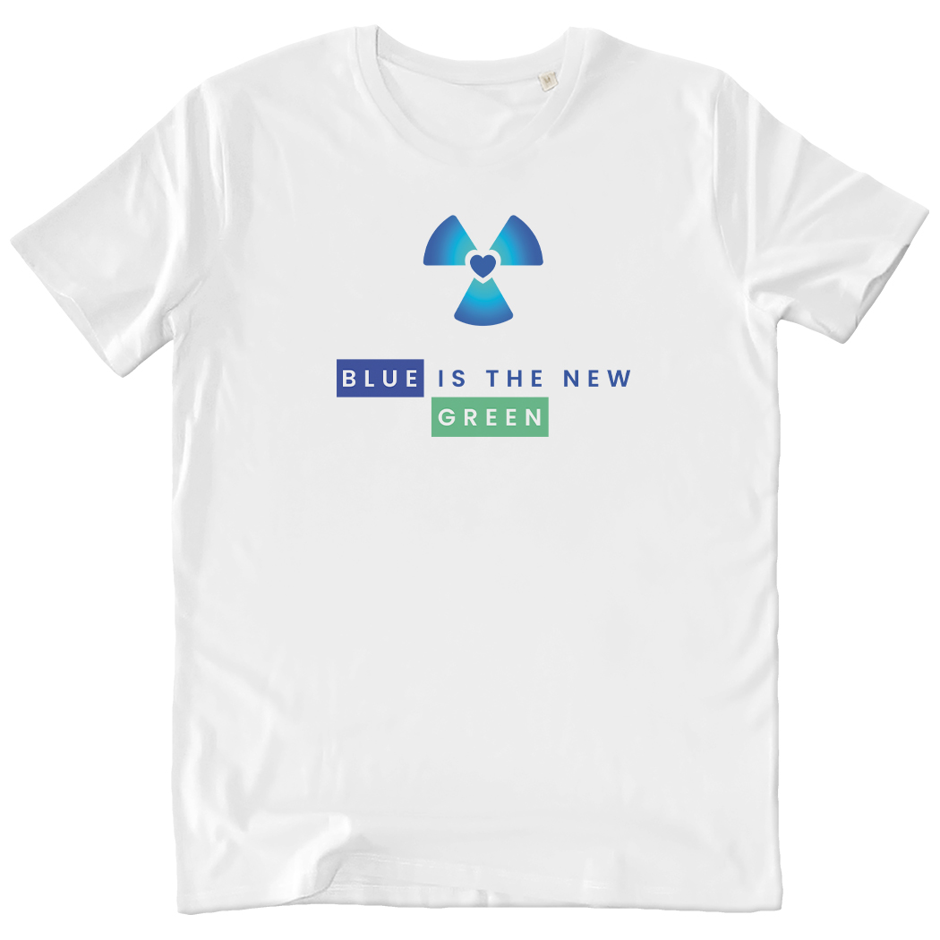 T-SHIRT UNISEX - BLU IS THE NEW GREEN white
